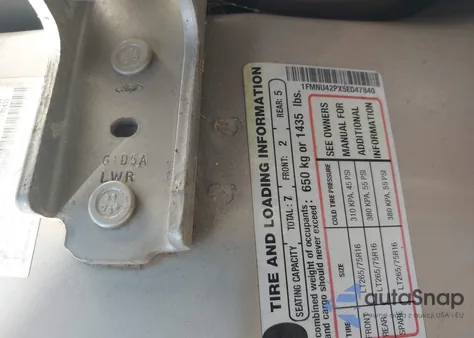 2005 Ford Excursion Limited из США, поврежденный, VIN 1FMNU42PX5ED47840